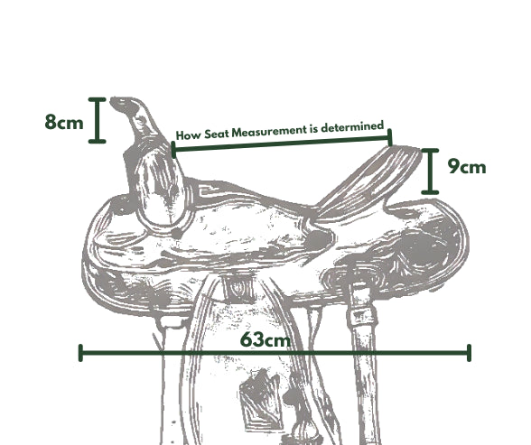 Saddle western saddle - Burwell
