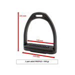 Compositi stirrup iron adult profile black