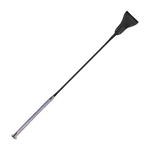 Crop with sparkle handle and silver cap