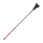 Crop with sparkle handle and silver cap