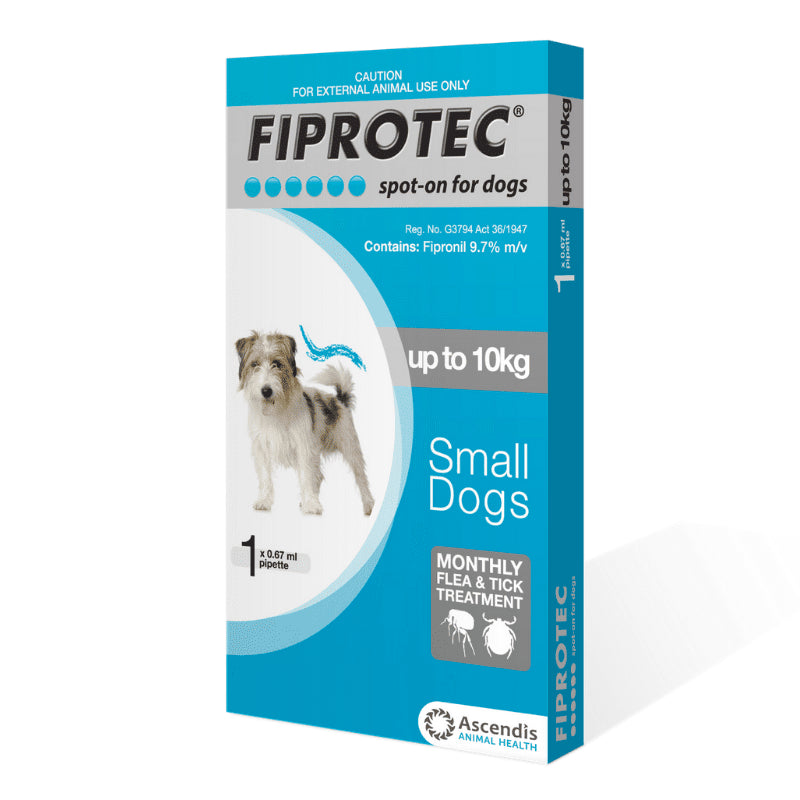 FIPROTEC DOG 0-10KG (SML)(BLUE)
