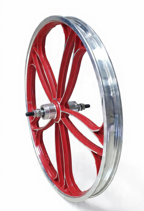 Mag wheel 20 inch red set front and back hy18