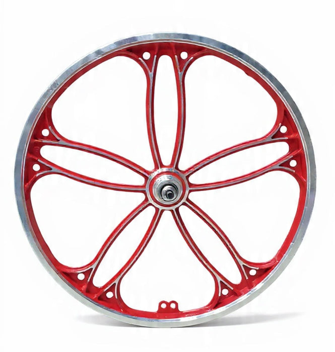 Mag wheel 20 inch red set front and back hy18
