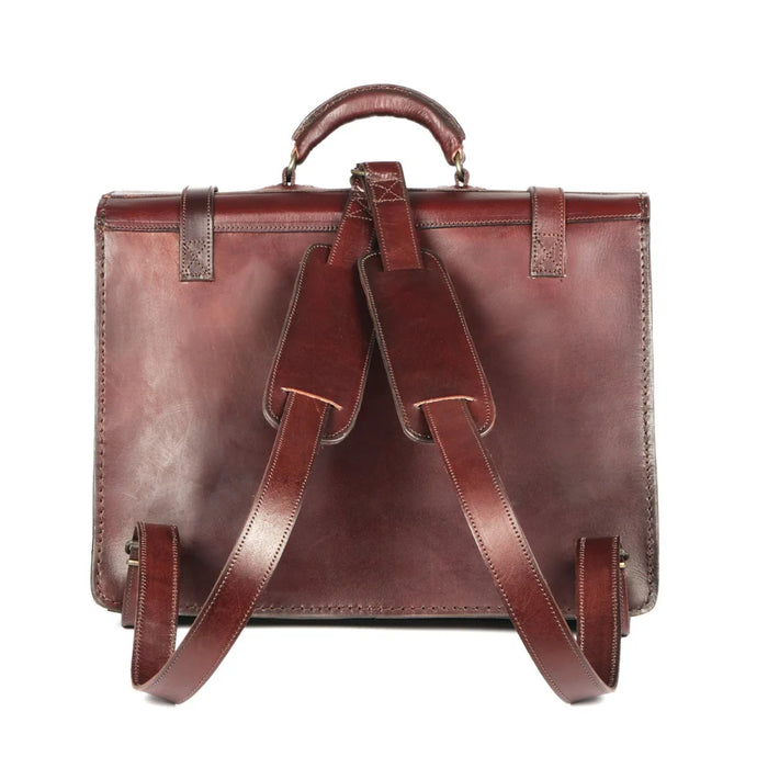 Hand Bag Scholar V vegetable-tanned leather satchel