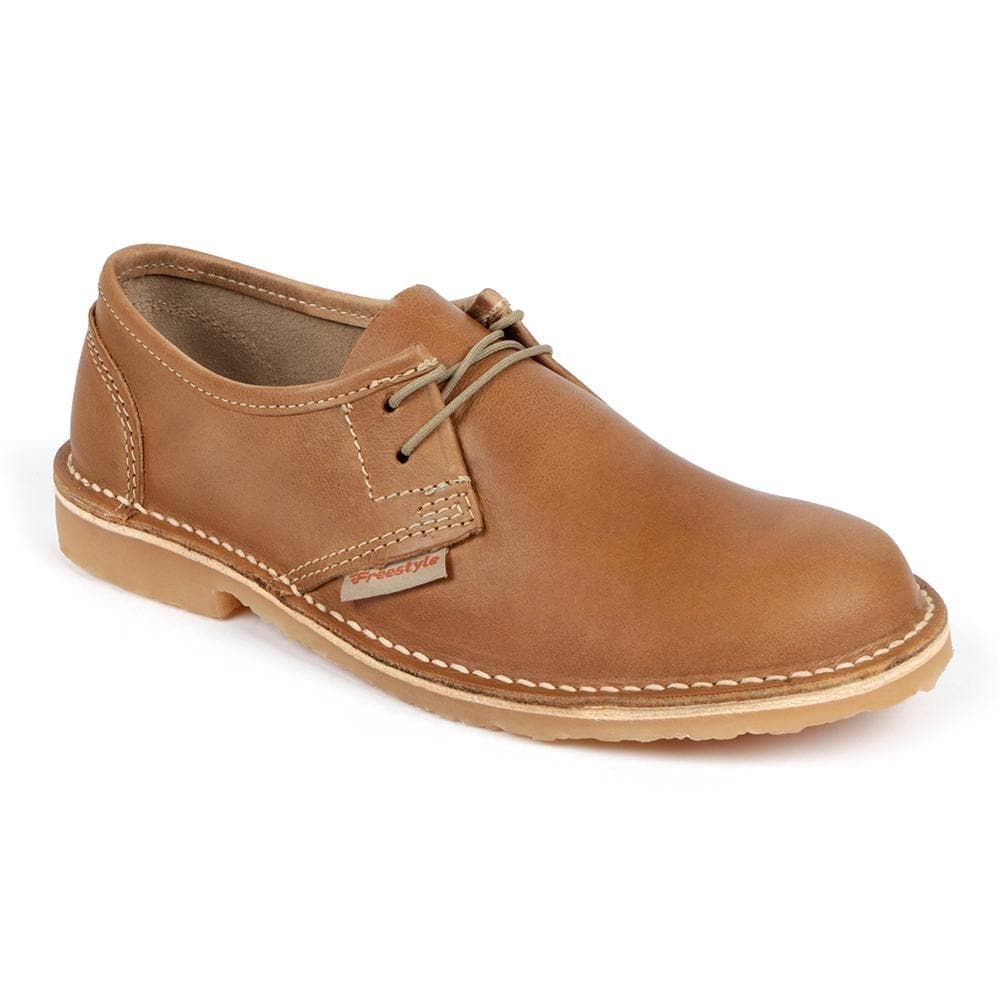 Aimee aviator beige locally handmade premium leather lace-up egc3-9