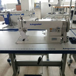 Kingstar walking foot leather machine 12mm stitch with servo motor