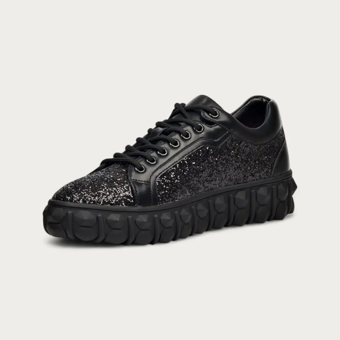 Mazerata Pigale 10 Black Rhinestone Sneaker Black