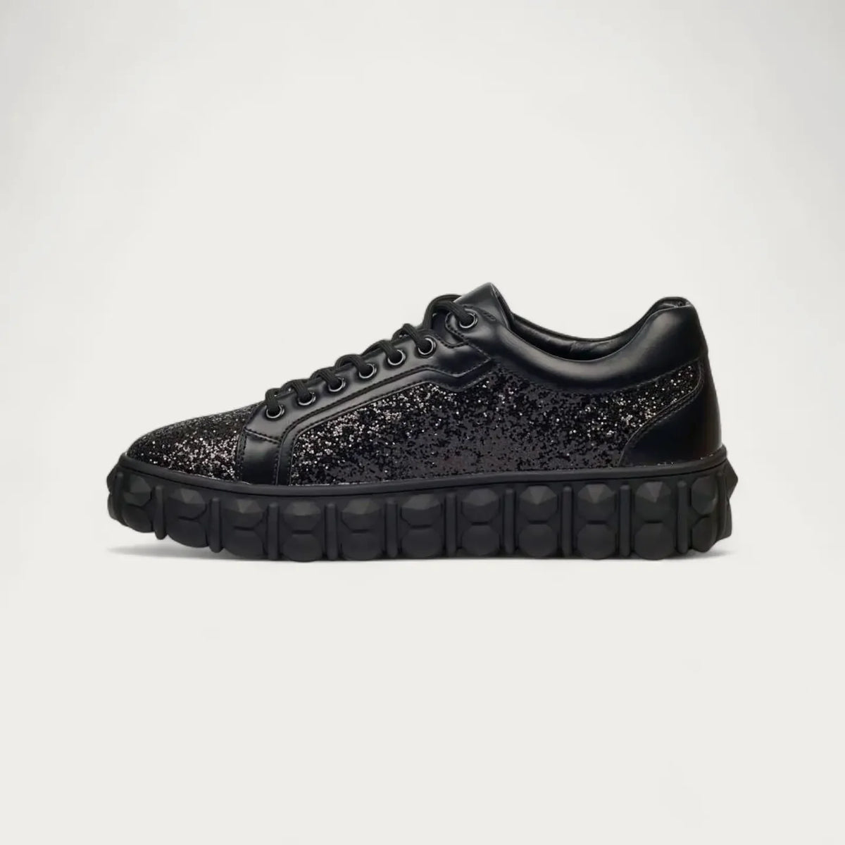Mazerata Pigale 10 Black Rhinestone Sneaker Black