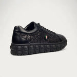 Mazerata Pigale 10 Black Rhinestone Sneaker Black