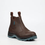 GrittGear Mangano Smooth Leather Safety Boots Choclate