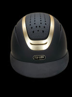 Rif Helmet Clasic Black with a Matt Gold Trim Matt Finish