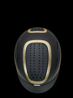 Rif Helmet Clasic Black with a Matt Gold Trim Matt Finish