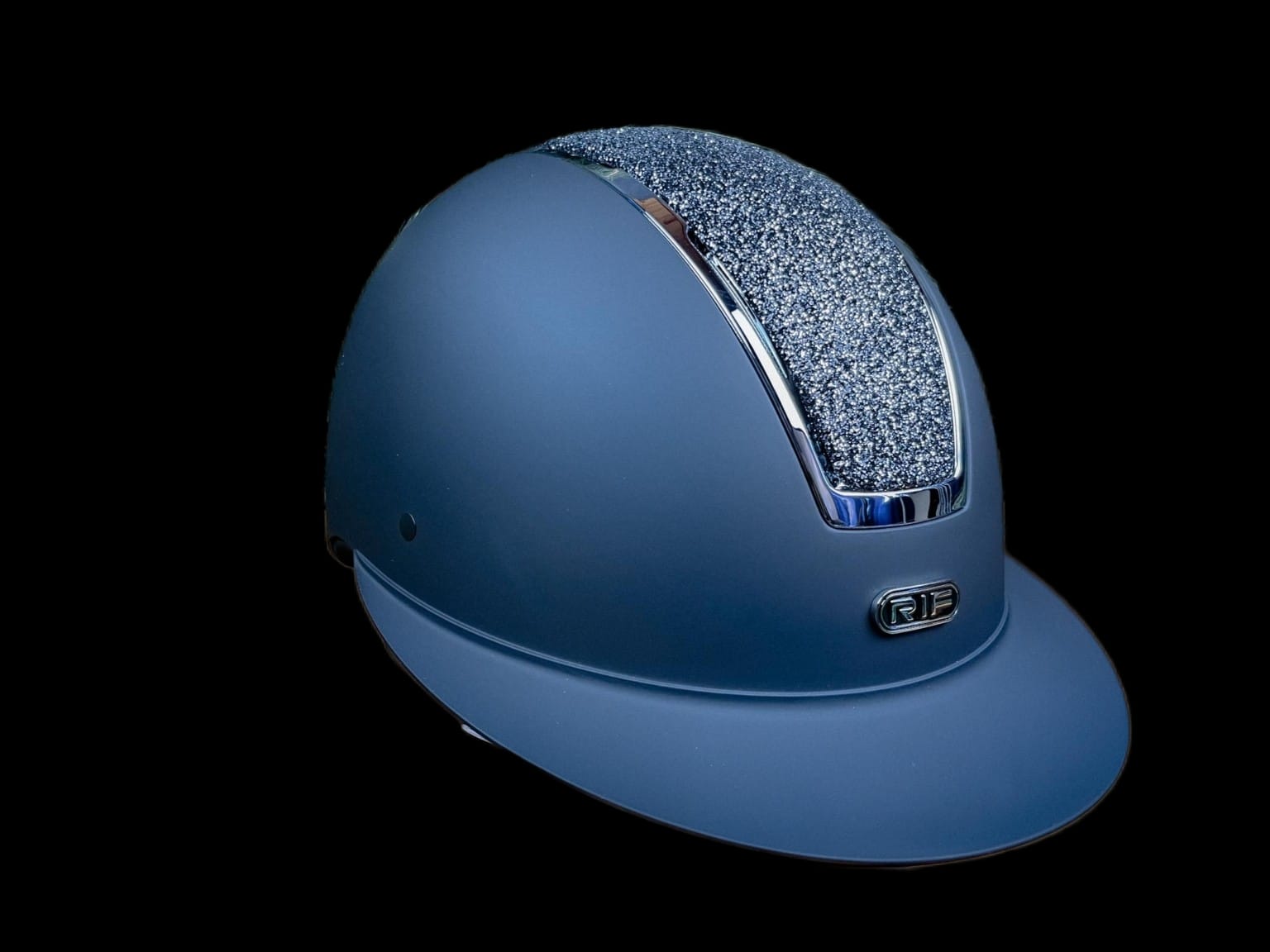 RIF Helmet Sparkels Black Silver Model  F60-608A-SV-SP18 With Sun Visor