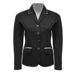 Equileisure show jacket - piping and zip black