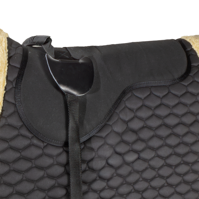 Saddle bareback pad numnah square shape full size treeless