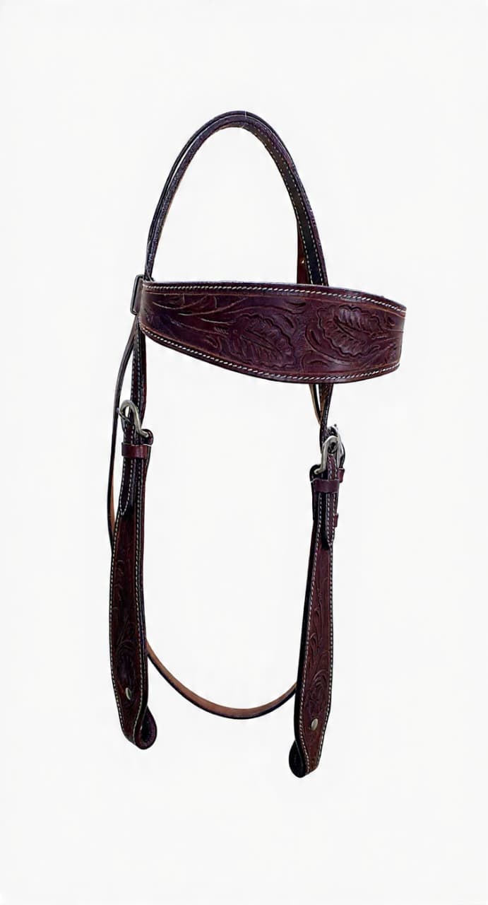 Wrangler Bridle Western Single Ear Dark Brown