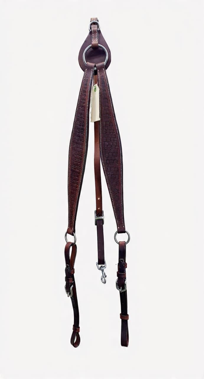 Wrangler Brest Plate Western Carving Dark Brown