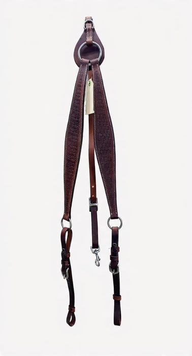 Wrangler Brest Plate Western Carving Dark Brown