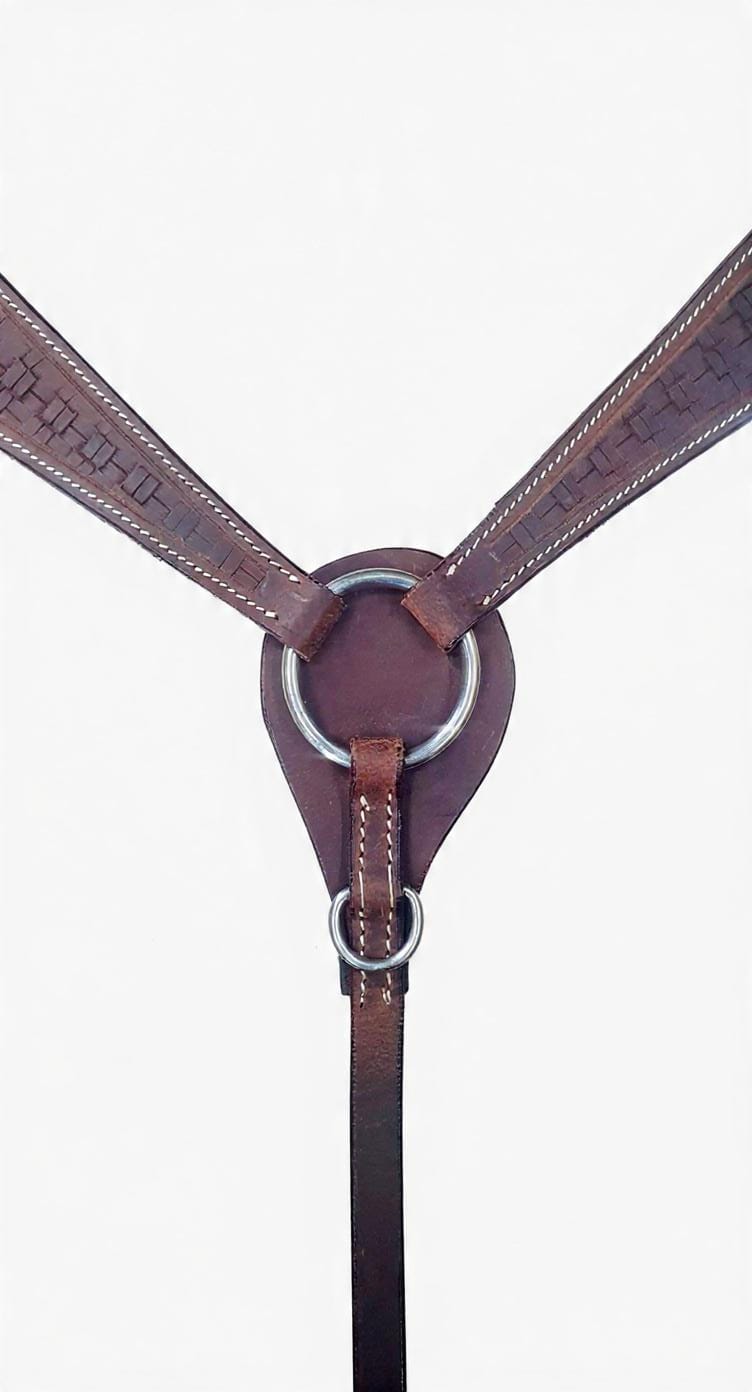 Wrangler Brest Plate Western Carving Dark Brown
