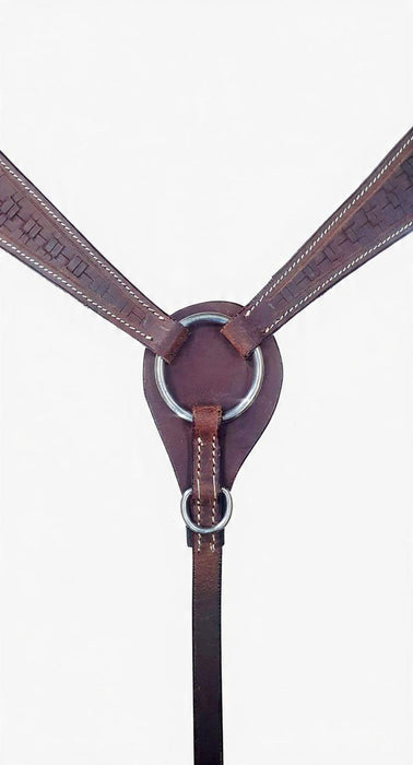 Wrangler Brest Plate Western Carving Dark Brown