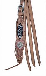 Bronco Western Bridle Beaded and Stones With Reins