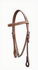 Wrangler Bridle Western Plain Carving