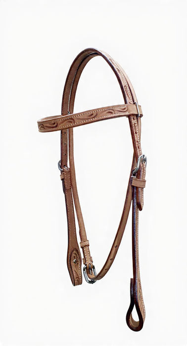 Wrangler Bridle Western Plain Carving