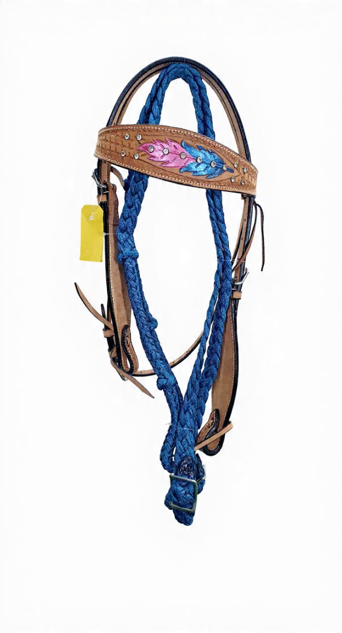 Wrangler Bridle Western With Tooling Print Woolen