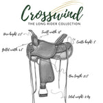 Crosswind Western Saddle 16inch (Long Rider Collection)