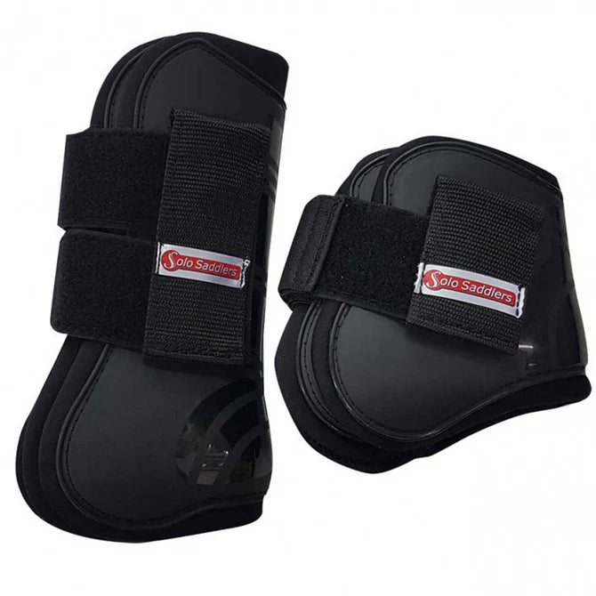 Tendon | brush boot set black font and hind