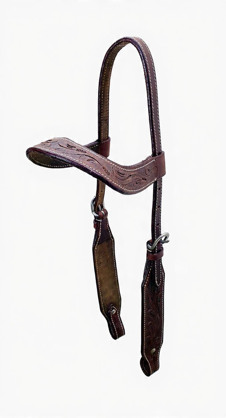 Wrangler Bridle Western Single Ear Dark Brown