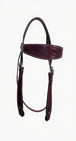 Wrangler Bridle Western Single Ear Dark Brown