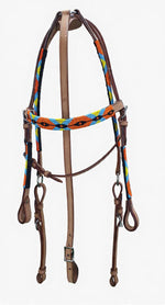 Bridle Western Headstall Beaded with Breast Plate