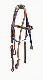 Bridle Western Headstall Beaded with Breast Plate