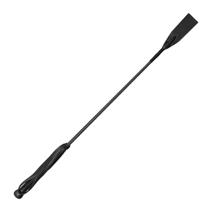 Crop with shaped, grip handle and hand loop