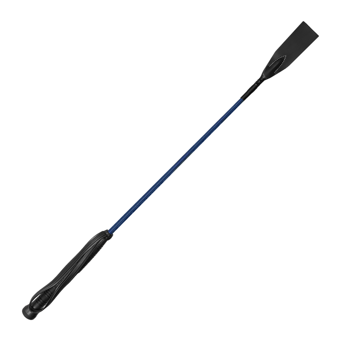 Crop with shaped, grip handle and hand loop