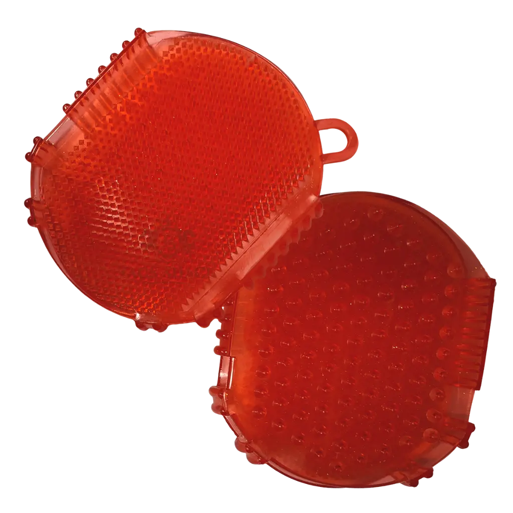 Curry comb glove jelly large for horse and dogs