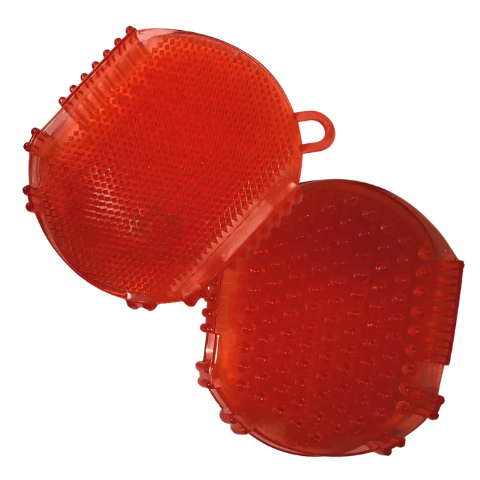Curry comb glove jelly large for horse and dogs