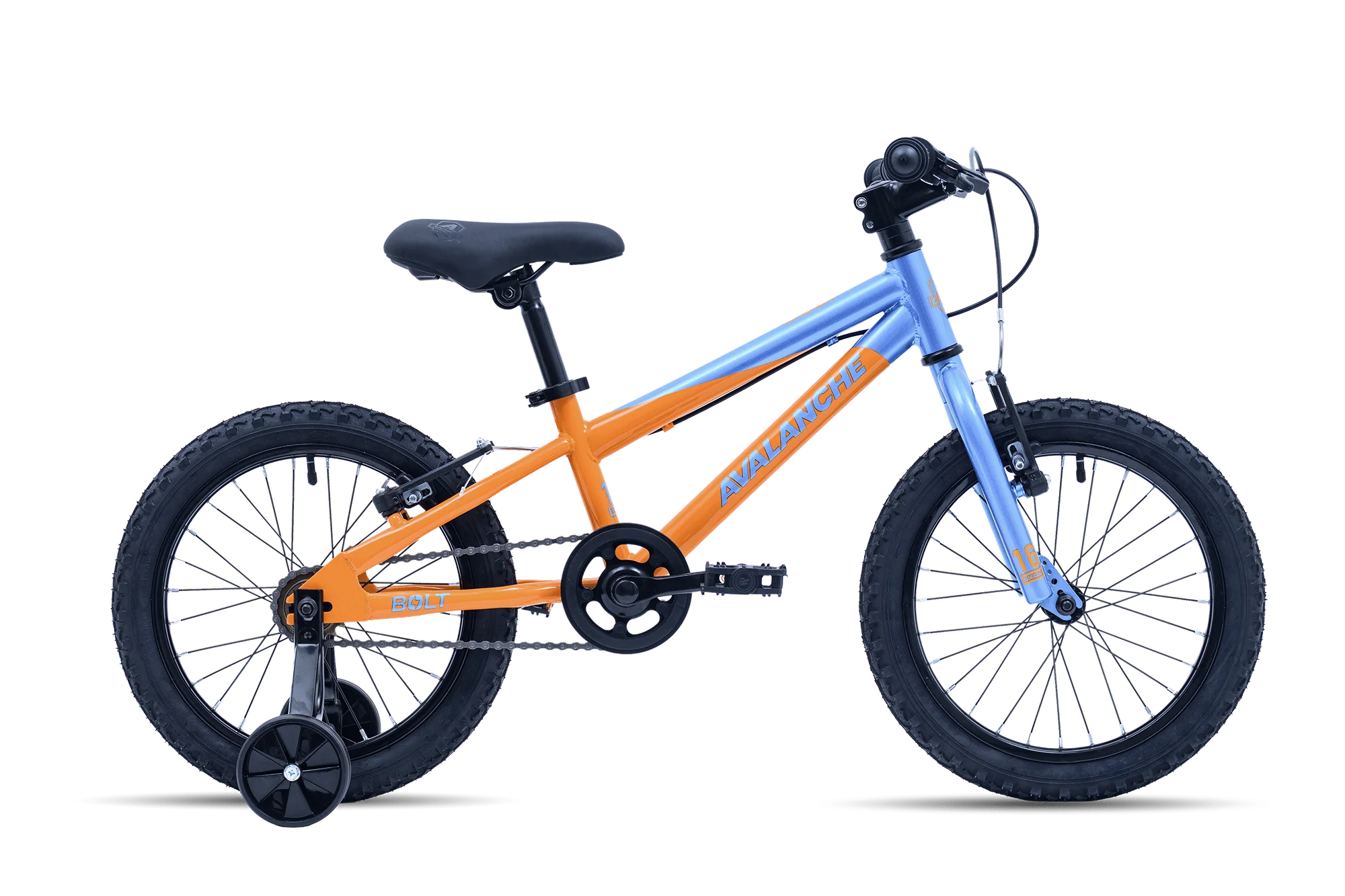 Avalanche Bike BOLT 16 Boys Blue and Orange single speed