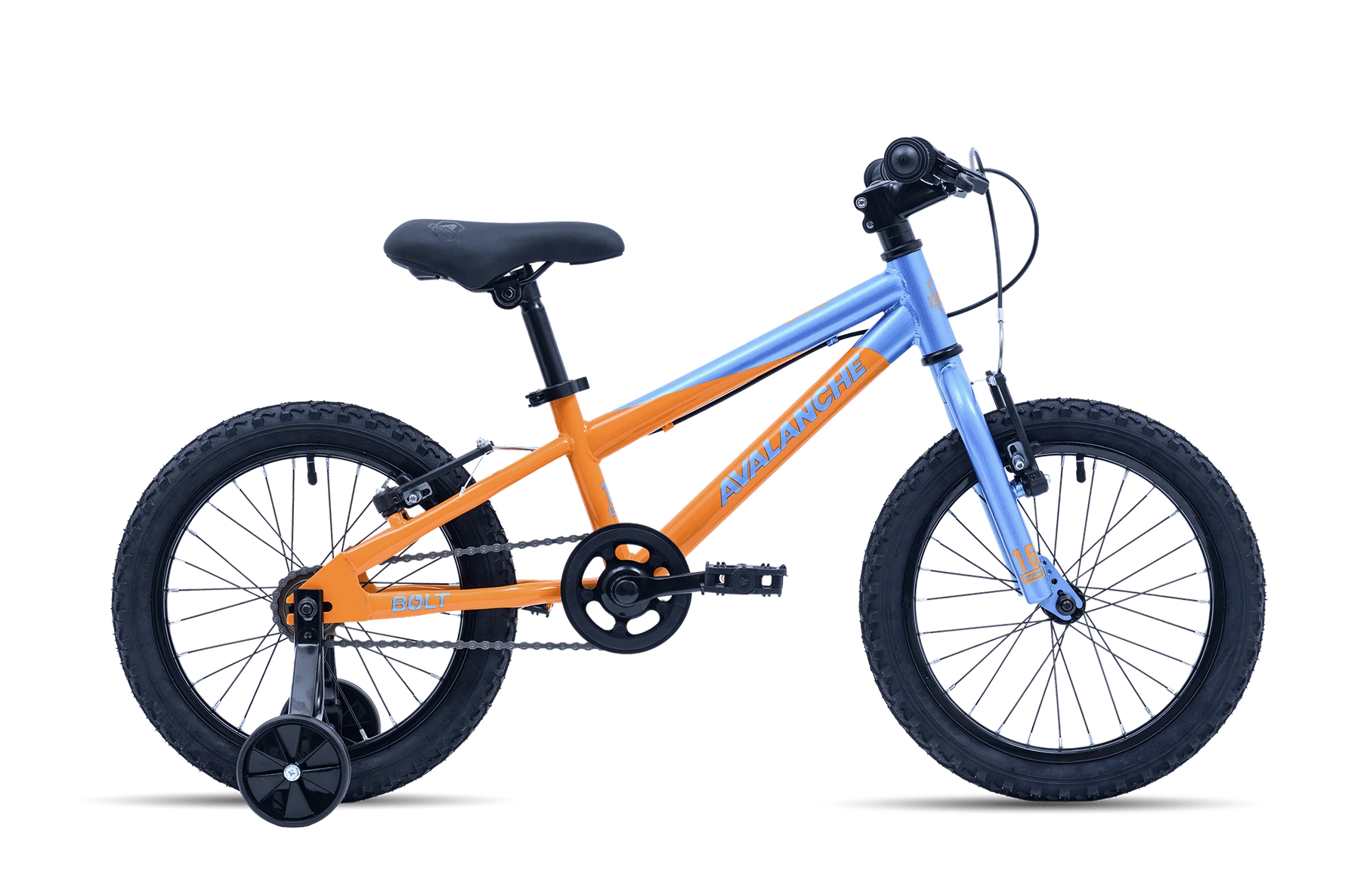 Avalanche Bike BOLT 16 Boys Blue and Orange single speed