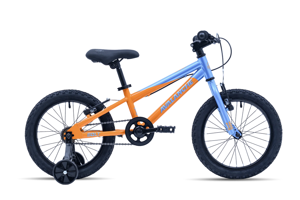 Avalanche Bike BOLT 16 Boys Blue and Orange single speed