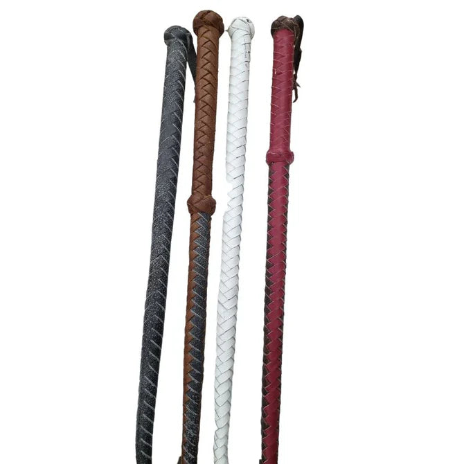 Bull whip sweep leather fully plaited