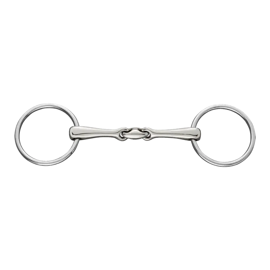 Bit elliptical link snaffle 18mm