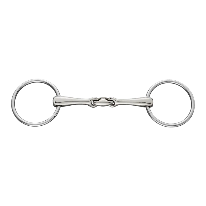 Bit elliptical link snaffle 18mm