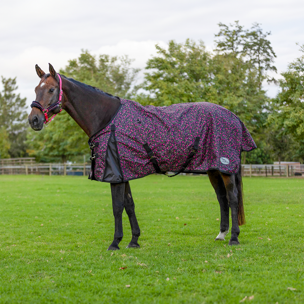 Storm Buster Rain Sheet - Cotton Lining In Floral Print