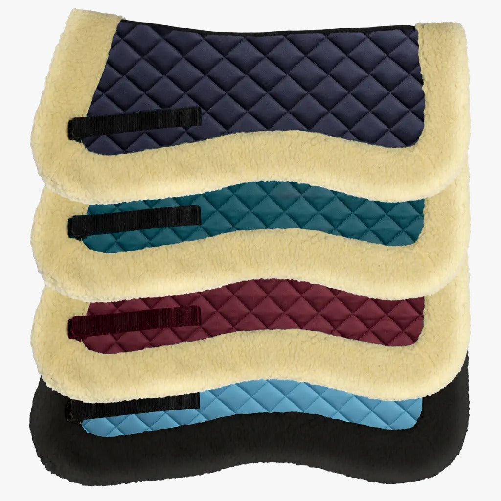Equistyle half back pad with synthetic fur large size