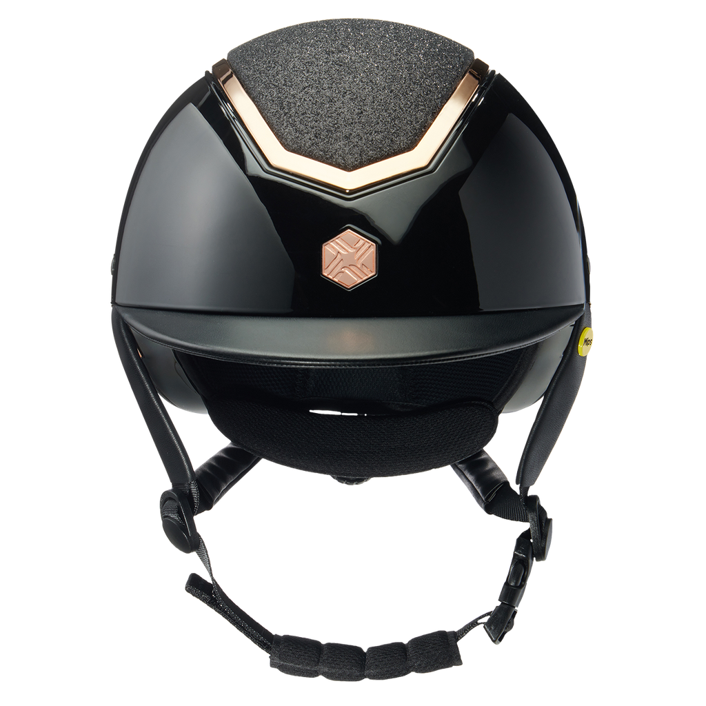 Charles Owen Kylo Sparkly Helmet with MIPS Black / Rose Gold