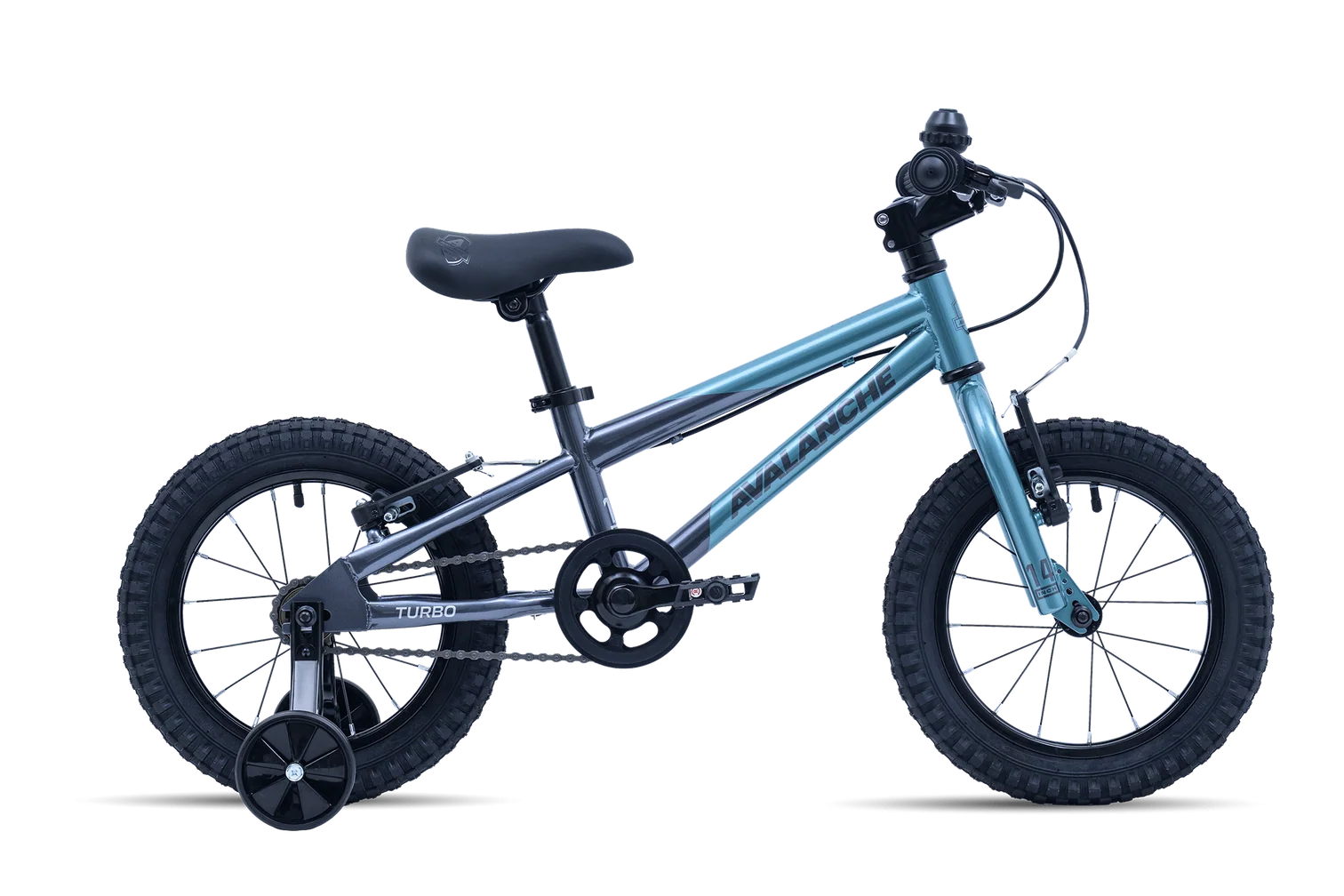 Avalanche Bike TURBO 14 Inch BOYS - GREEN/GREY