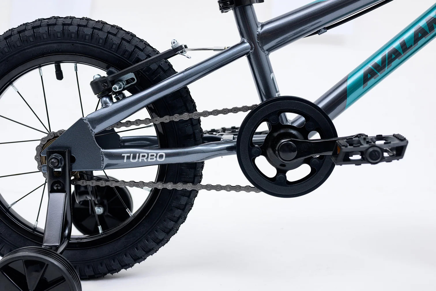 Avalanche Bike TURBO 14 Inch BOYS - GREEN/GREY