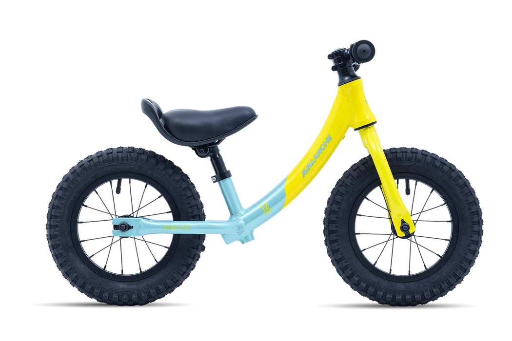 Avalanche Pebble Lite Balance Bike Boys 12 inch YELLOW/AQUA